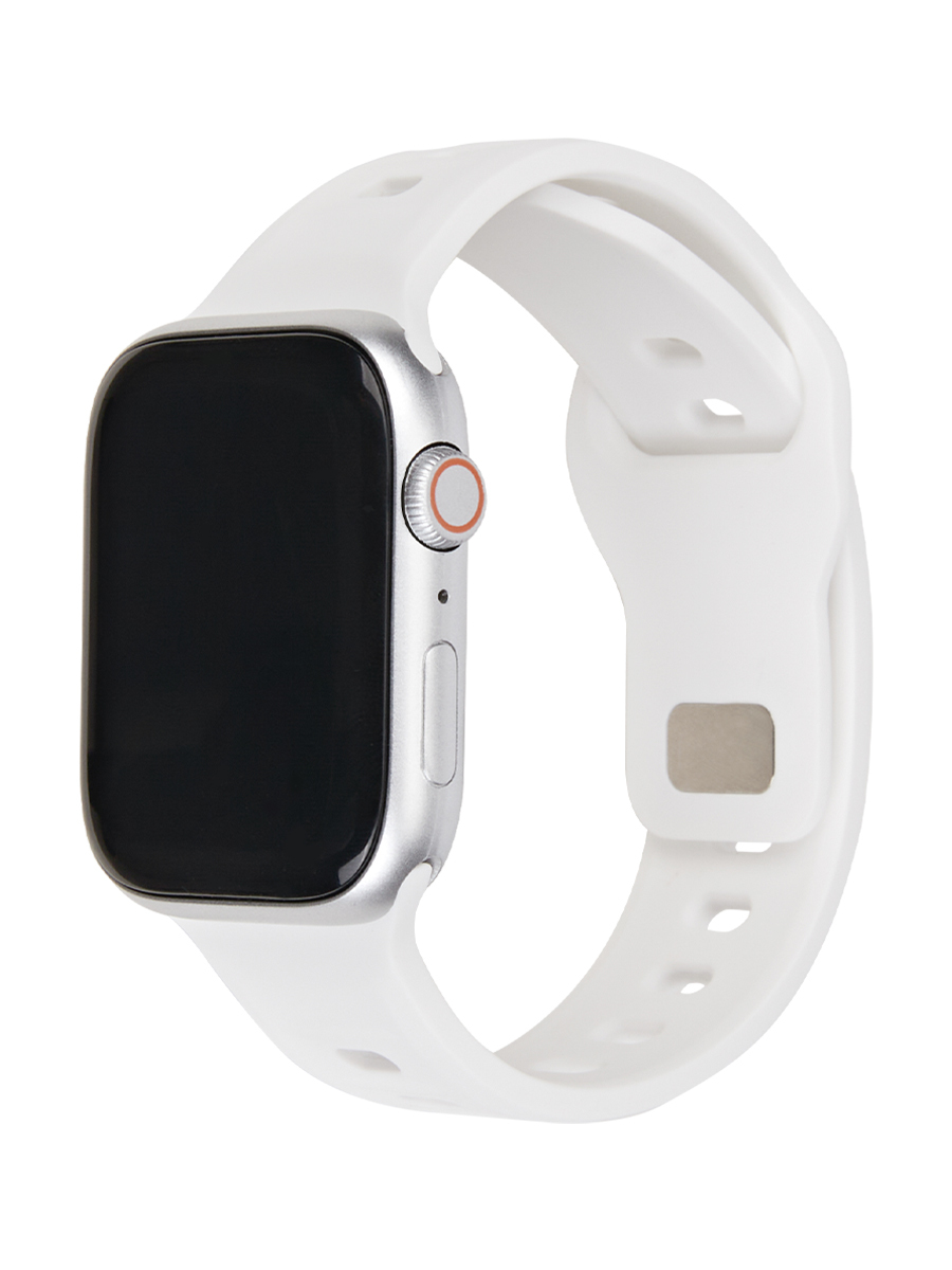 JUST ONE NAME-Apple Watch Band-Silicone Band-White-Main Image