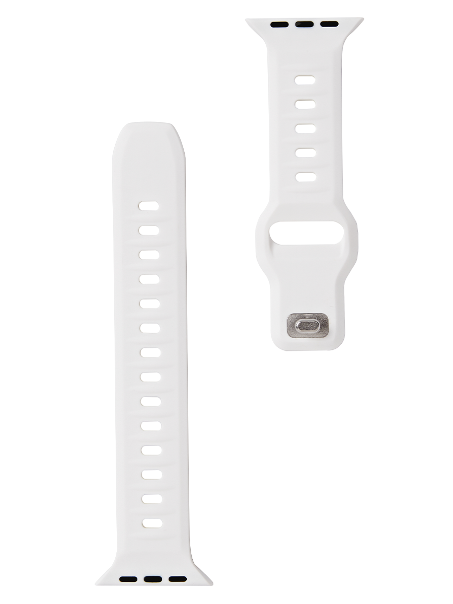 JUST ONE NAME-Apple Watch Band-Silicone Band-White-Product Front