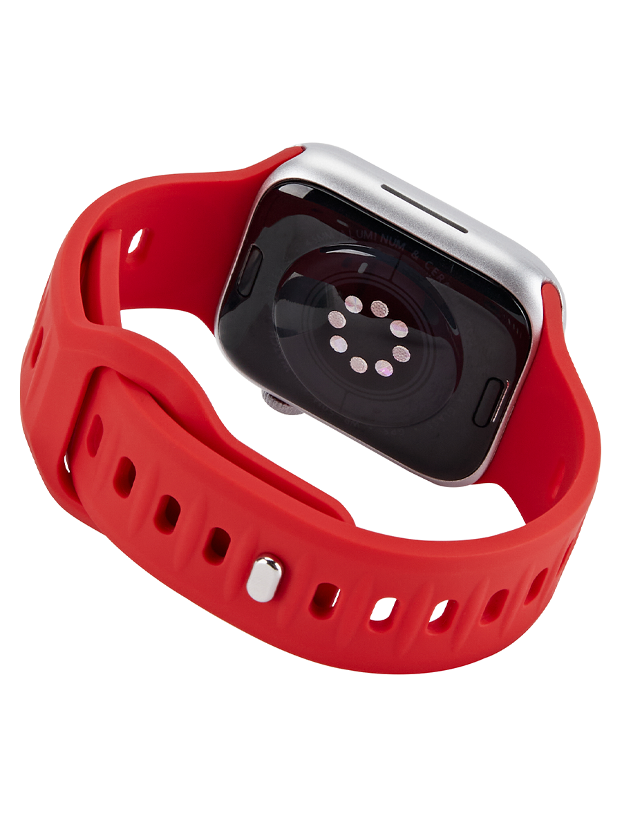 JUST ONE NAME-Apple Watch Band-Silicone Band-IndianRed-Product Side