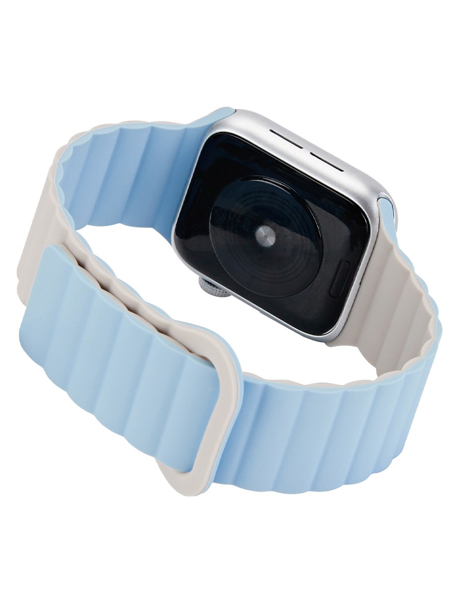 JUST ONE NAME-Apple Watch Band-Magnetic Band-LightBlue/Alabaster-Product Side