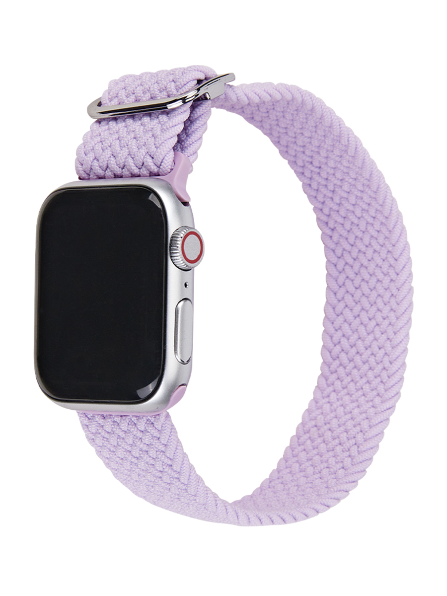 【色:バイオレット】Braided Band for Apple Watch S Apple Watch Armband Series 10/9/8/7/6/5/4/ SE / Ultra 8 1/2