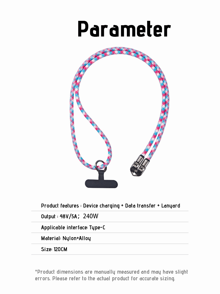 2-in-1 Data Cable Lanyard