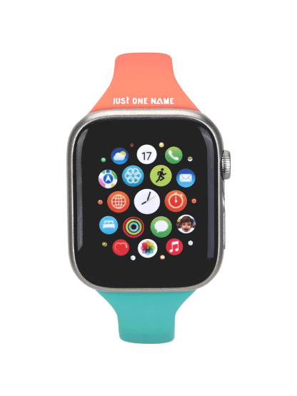 Apple Watch Band-Contrast Color Silicone Band