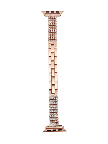 Apple Watch Band-Stainless Steel Metal Strap-Brilliance-Rose Gold