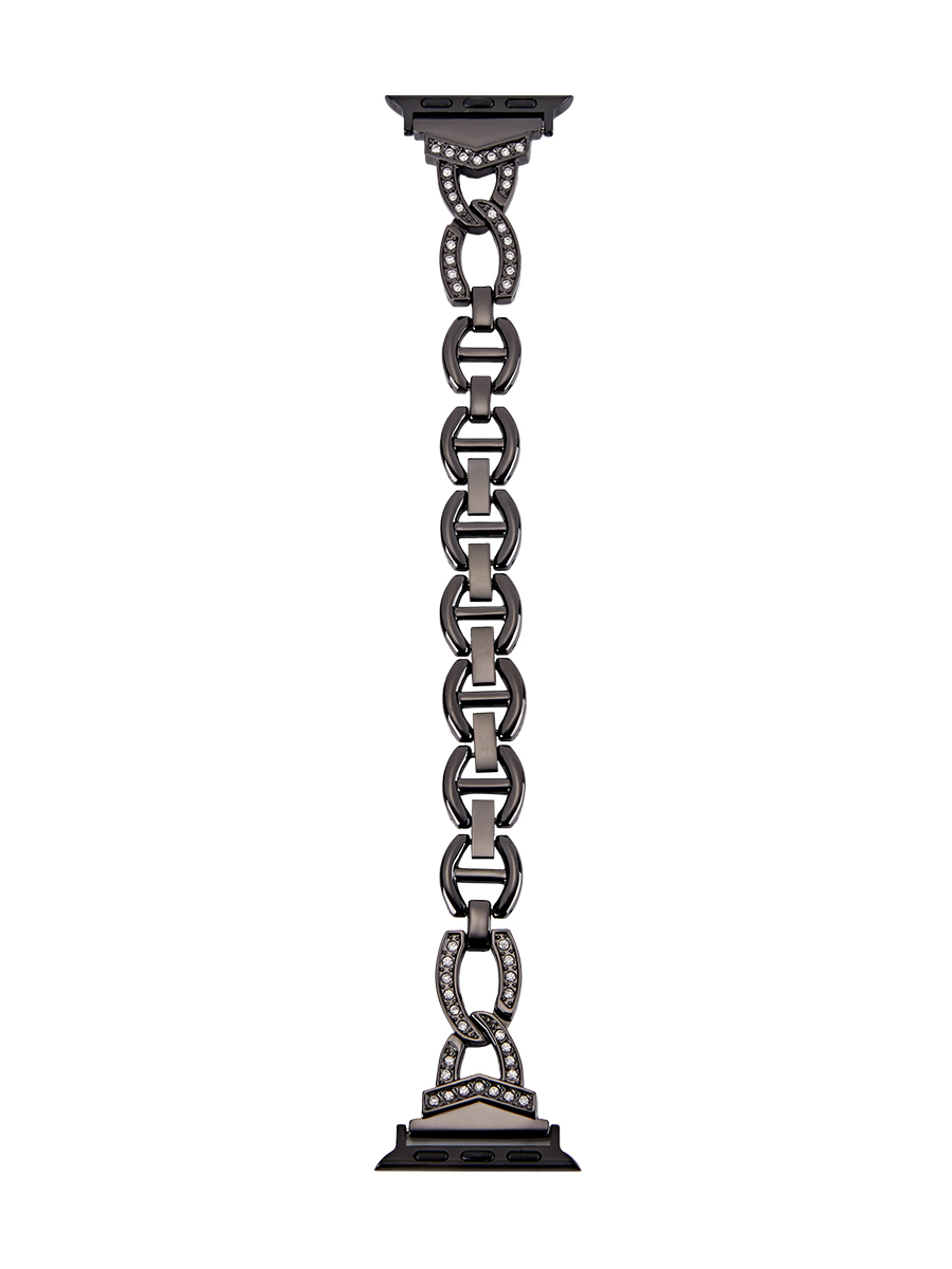 Apple Watch Band-Stainless Steel Metal Strap-Eternity-Black