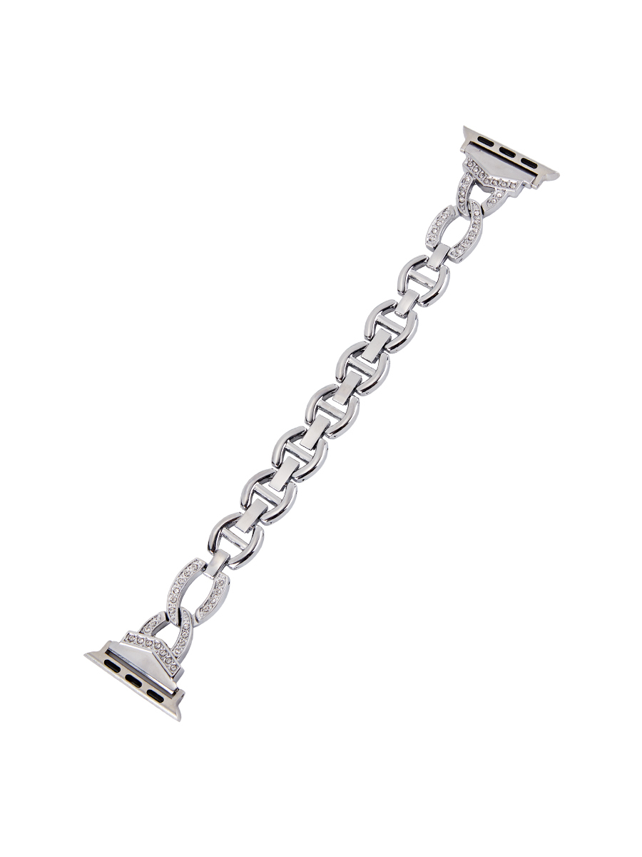 Apple Watch Band-Stainless Steel Metal Strap-Eternity-Silver Gray