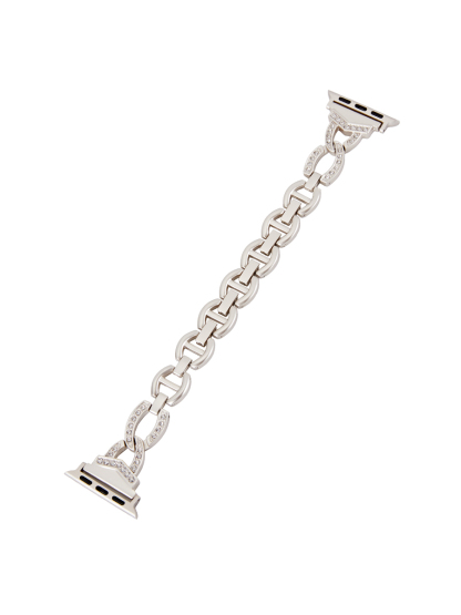 Apple Watch Band-Stainless Steel Metal Strap-Eternity-Silver White