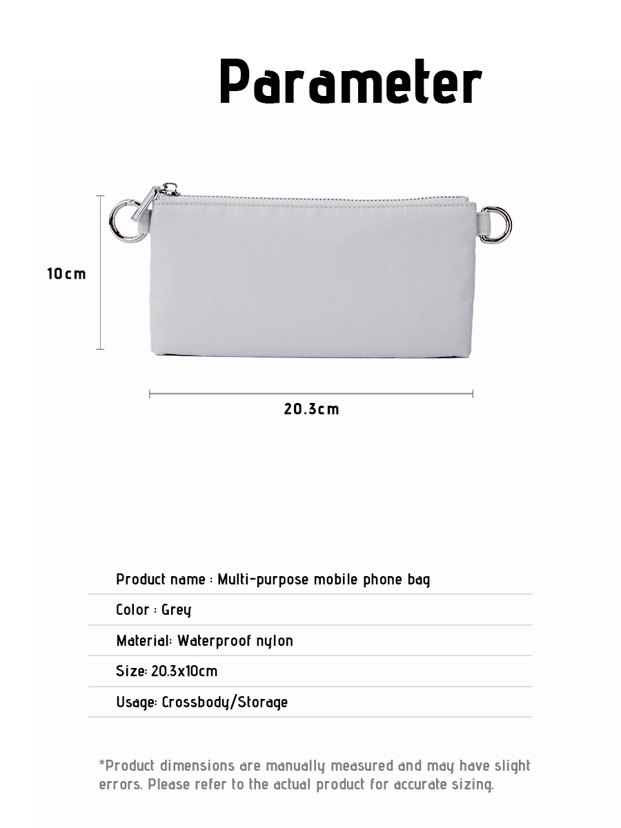 Crossbody Bag | Minimalist Gray
