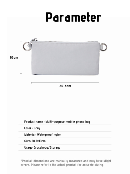 Crossbody Bag | Minimalist Gray