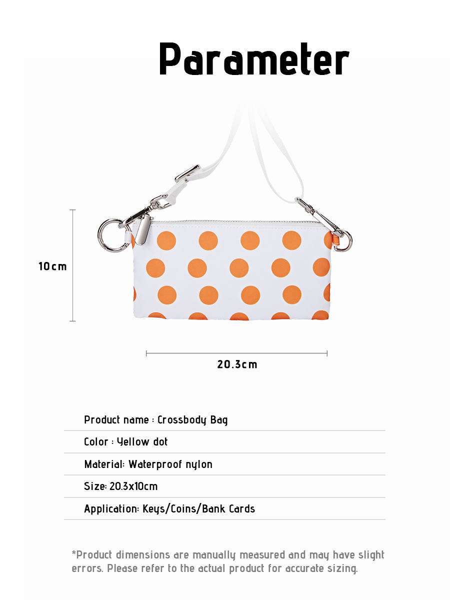 Crossbody Bag | Orange Dots