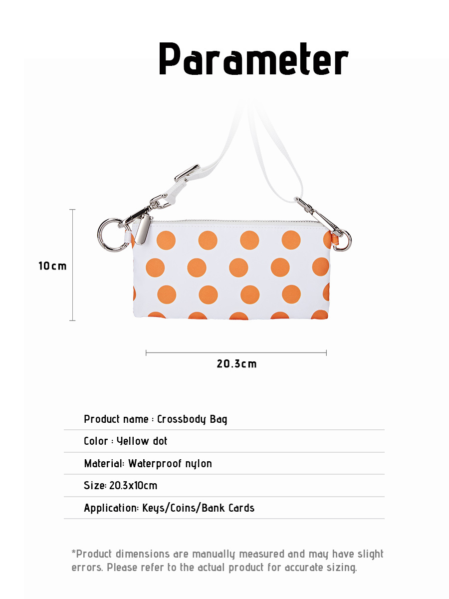Crossbody Bag | Orange Dots