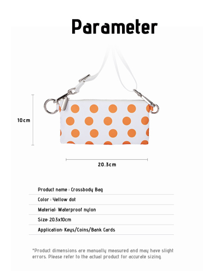 Crossbody Bag | Orange Dots