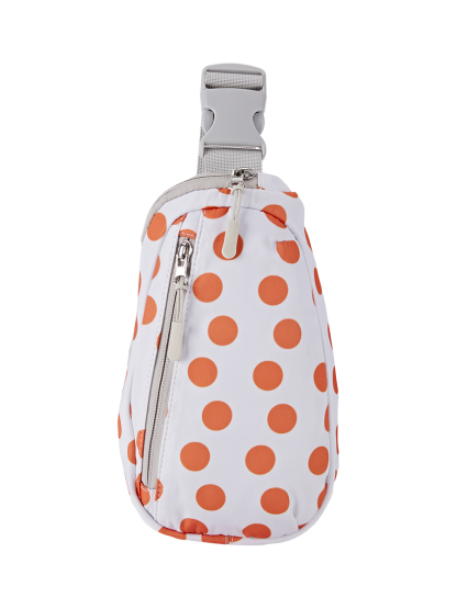 Crossbody Chest Bag | Orange Dots