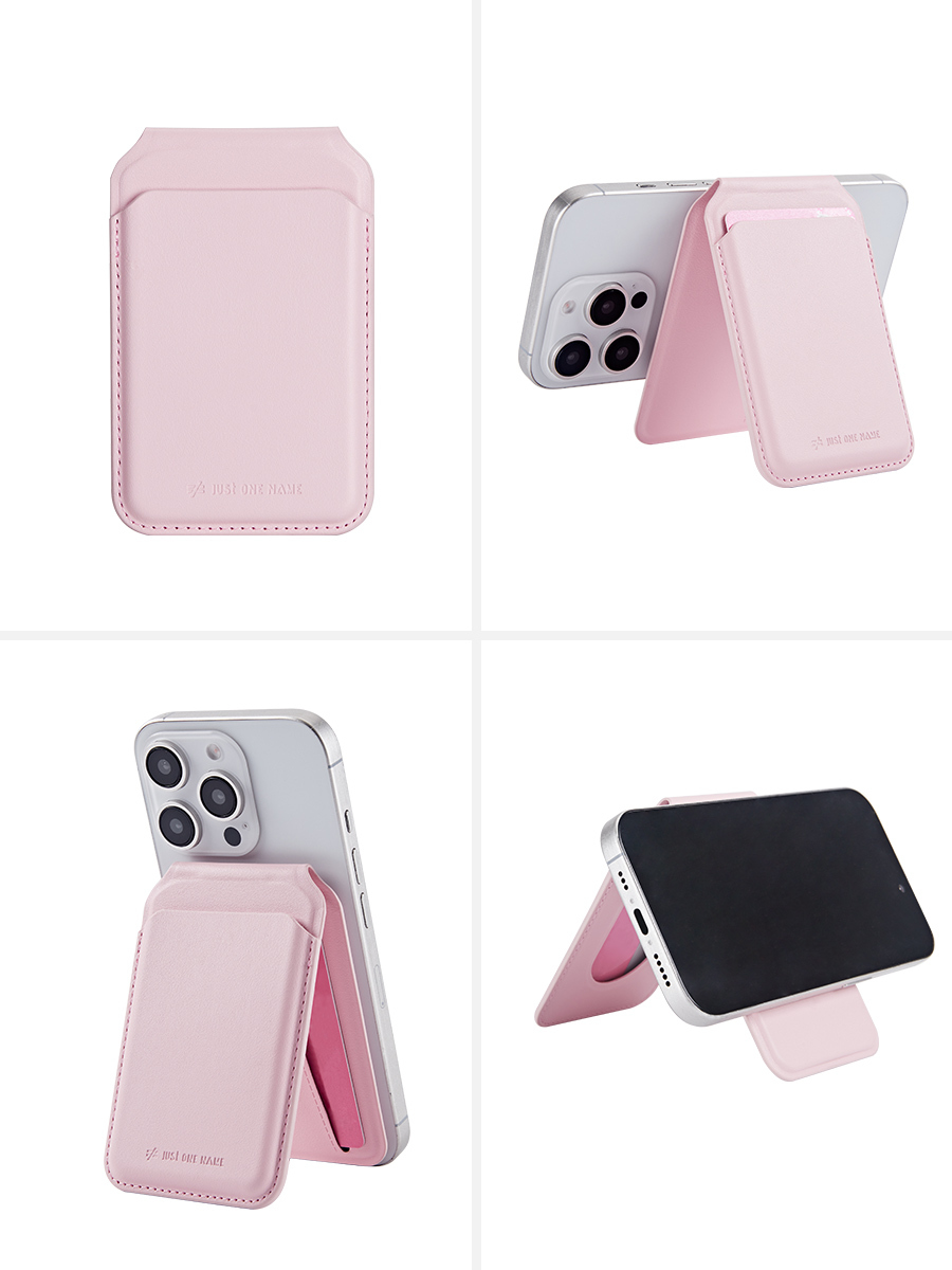 Magnetic Wallet Stand | Adjustable Leather Card Holder