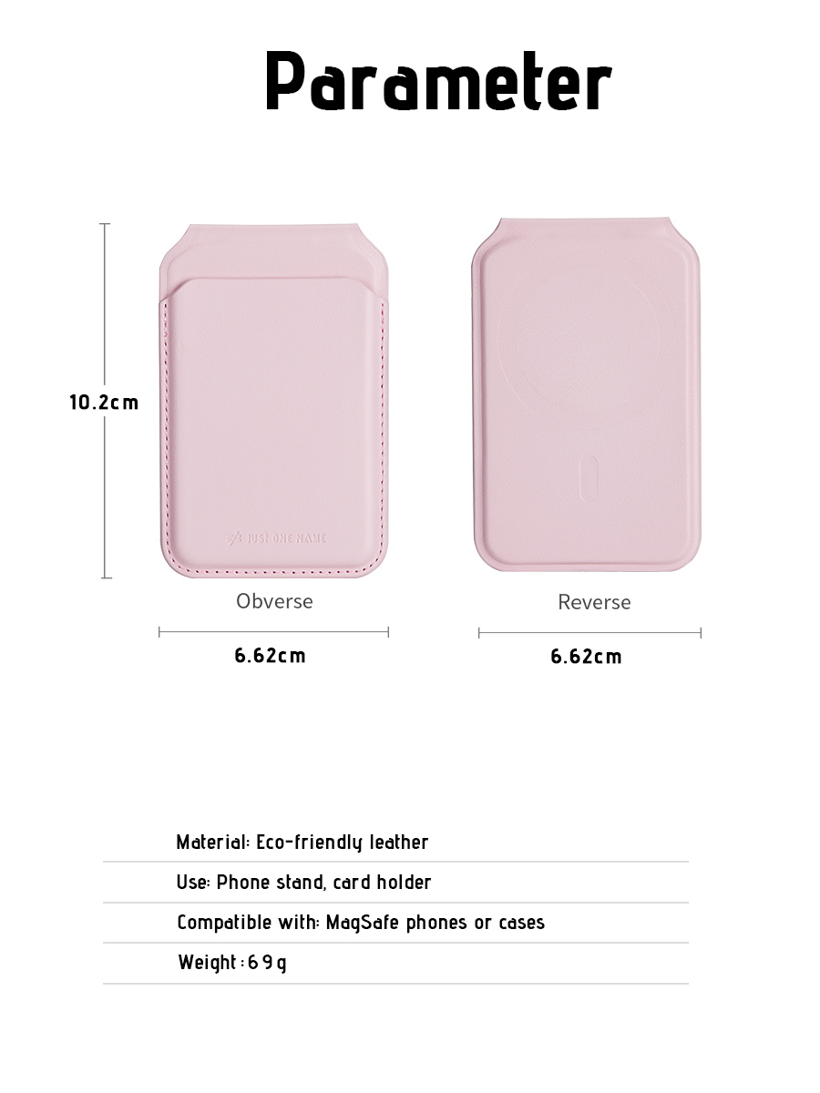 Magnetic Wallet Stand | Adjustable Leather Card Holder