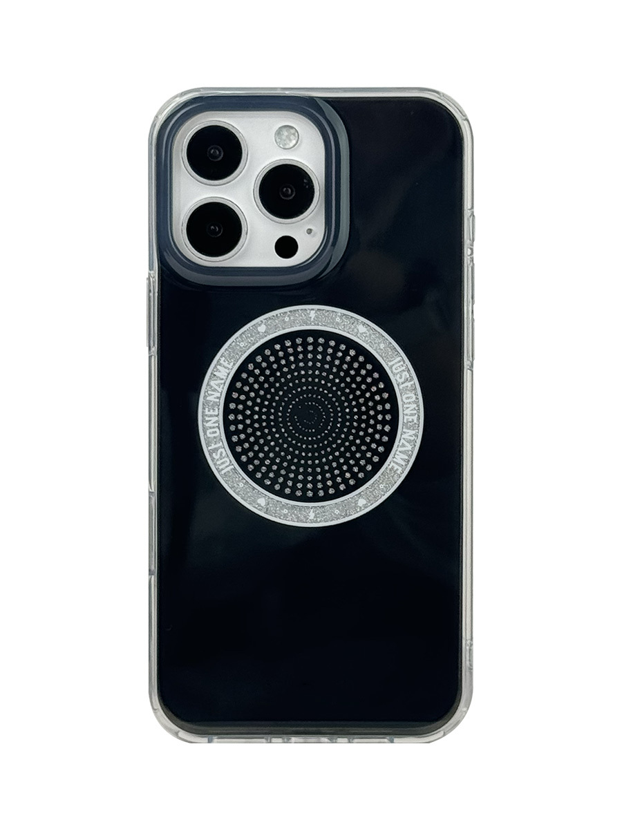 Concentric Circles-Phone Case-Black