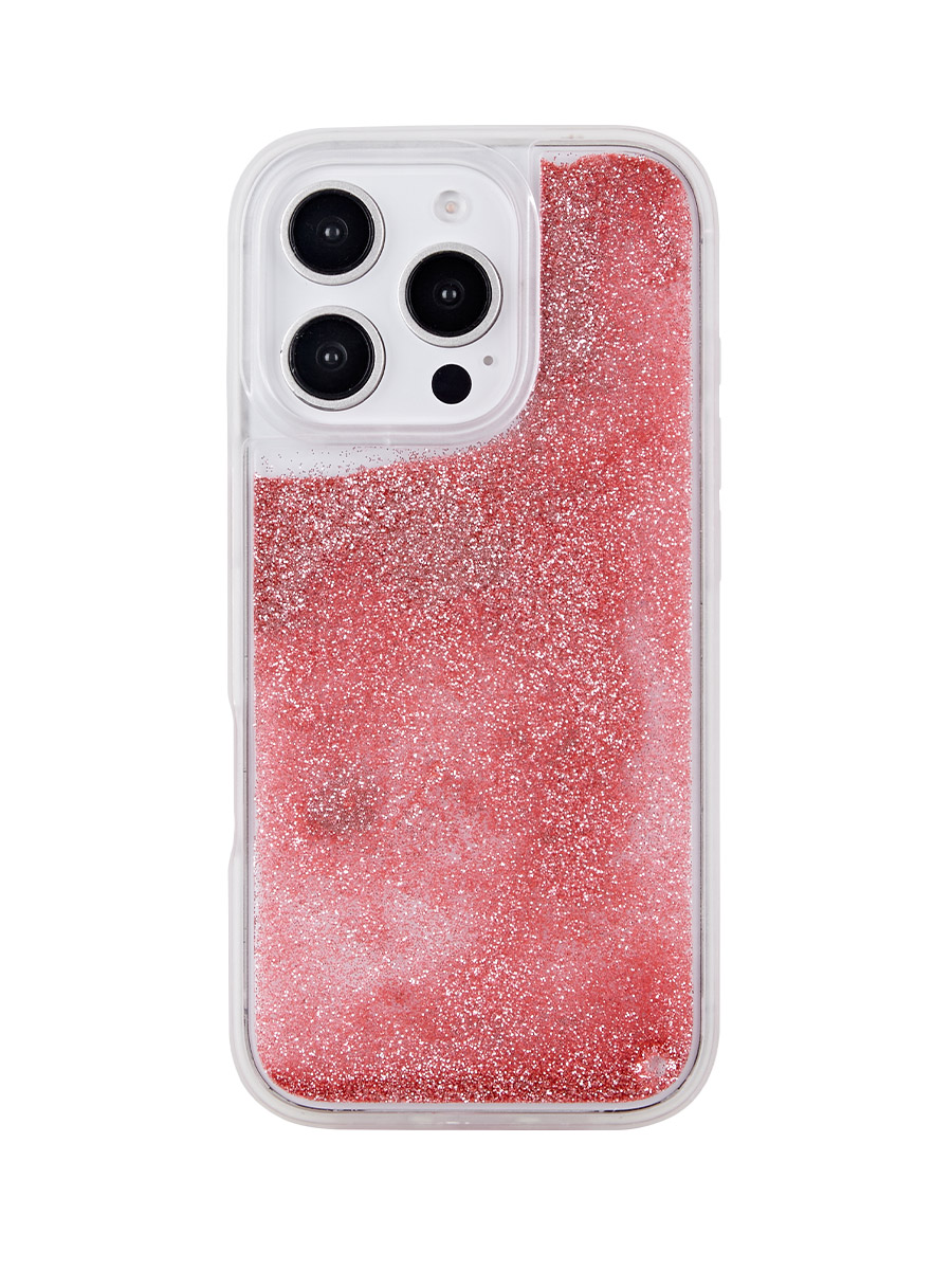 The Sparkle-Liquid Quicksand Phone Case-LightCoral