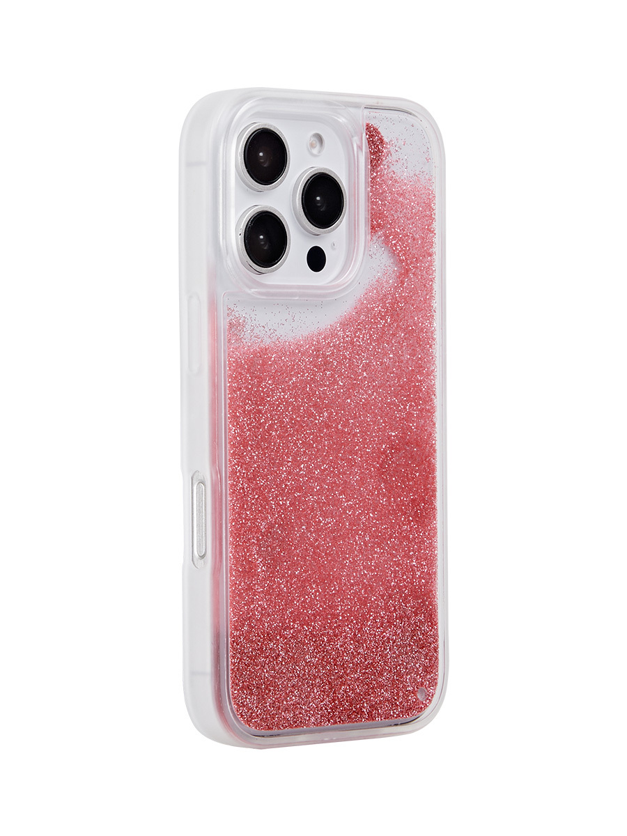 The Sparkle-Liquid Quicksand Phone Case-LightCoral