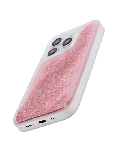 The Sparkle-Liquid Quicksand Phone Case-LightCoral