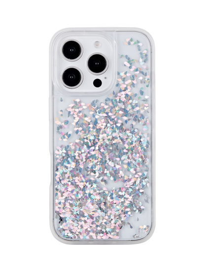 The Sparkle-Liquid Quicksand Phone Case-Raindrops