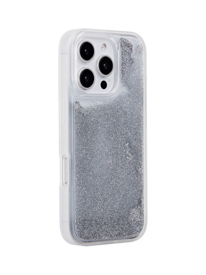 The Sparkle-Liquid Quicksand Phone Case-Silver