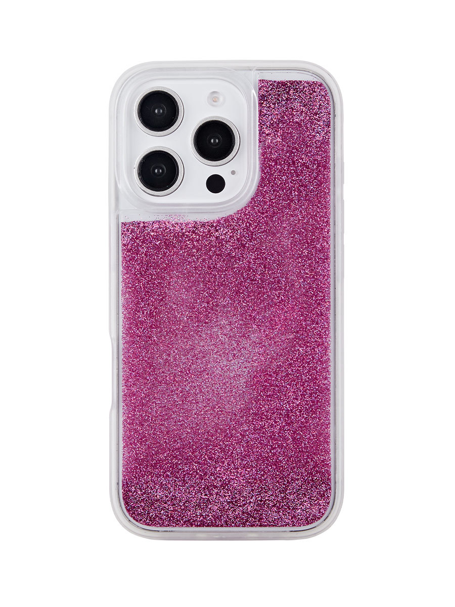 The Sparkle-Liquid Quicksand Phone Case-VioletRed