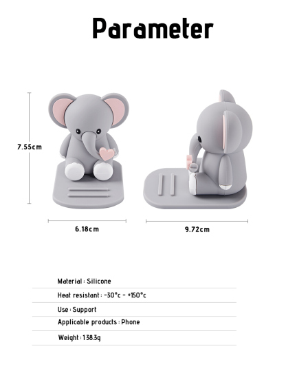 Elephant | Cute Animal Phone Holder for Desk