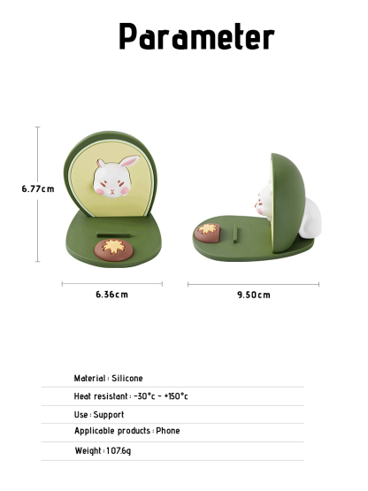 White Rabbit | Cute Animal Phone Holder for Desk