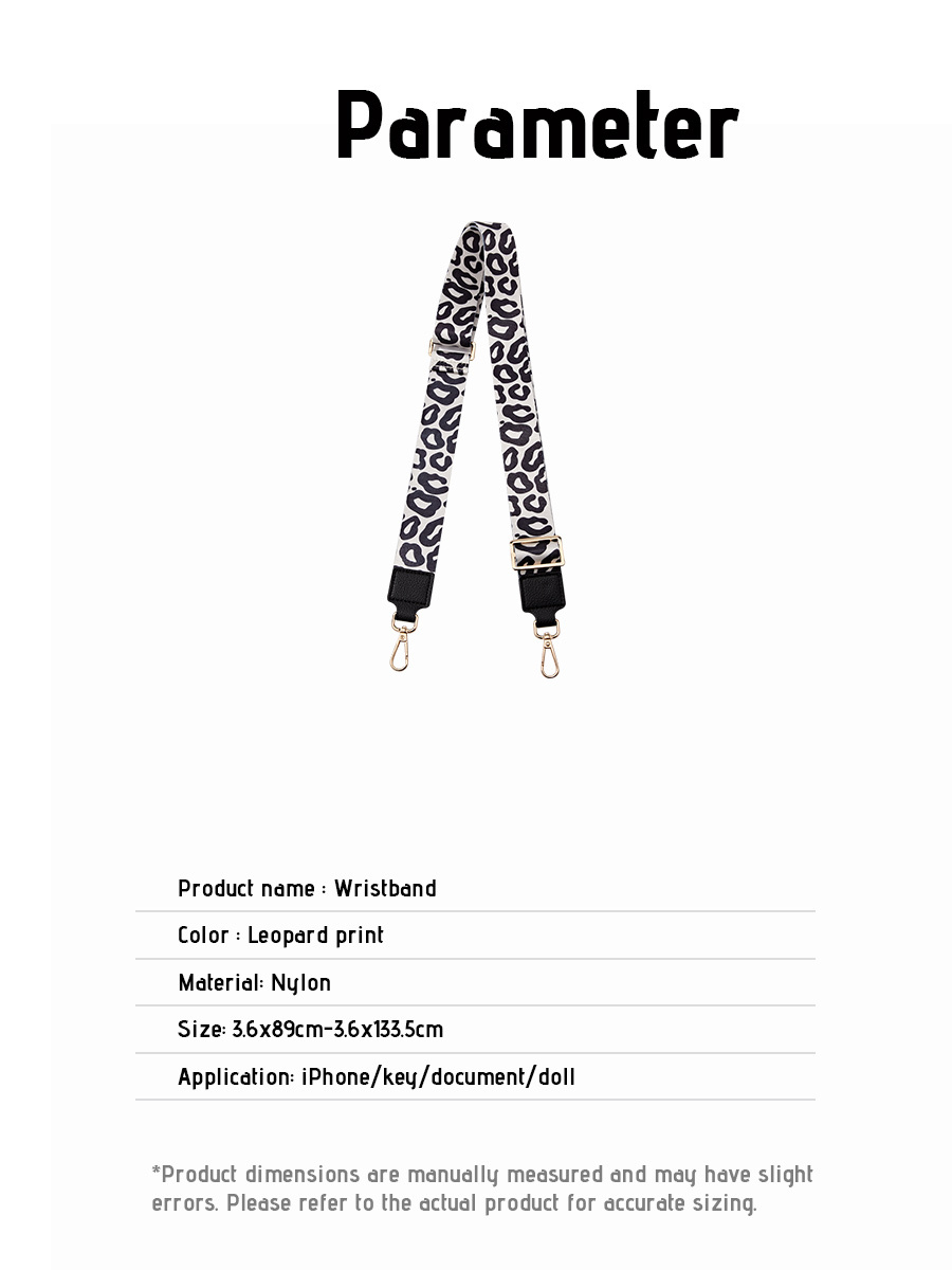 Black Leopard | Phone Lanyard | Crossbody Strap