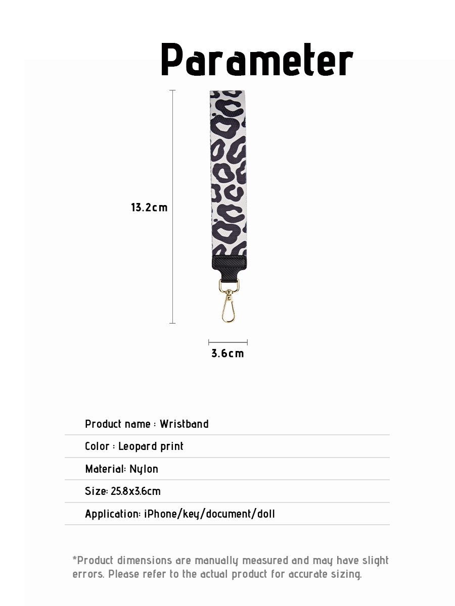 Black Leopard | Phone Lanyard | Wrist Strap
