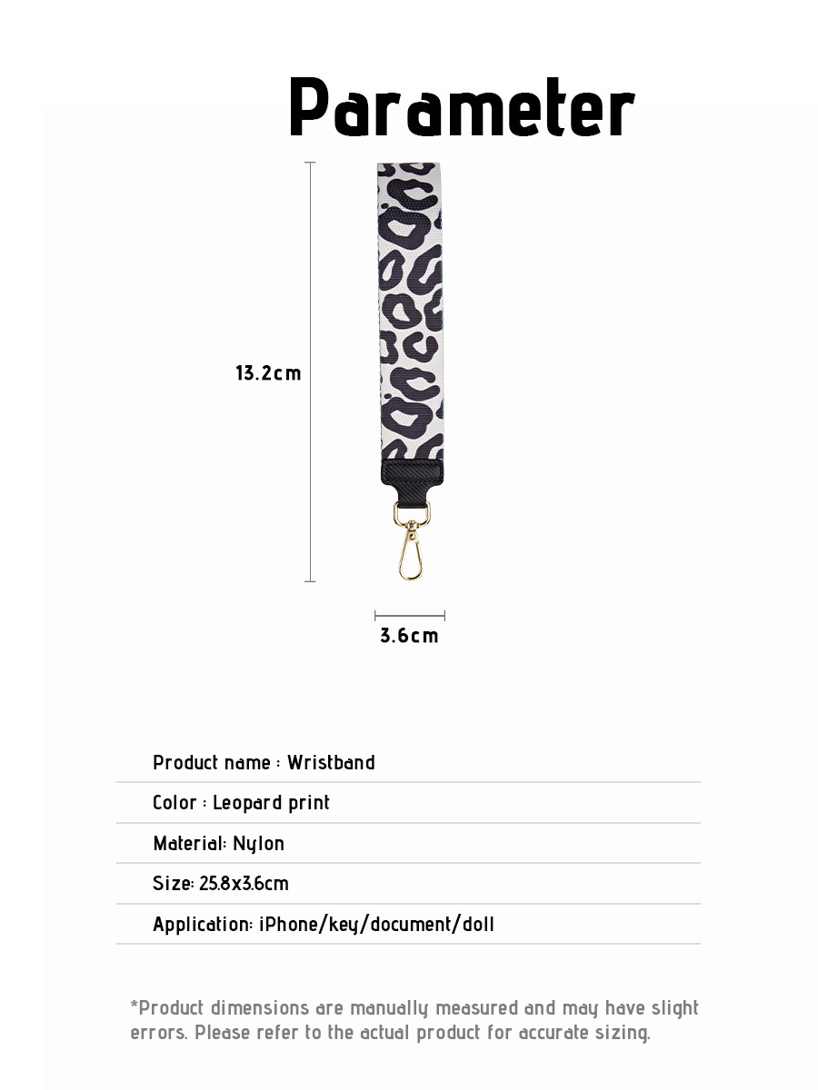 Black Leopard | Phone Lanyard | Wrist Strap