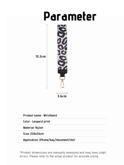 Black Leopard | Phone Lanyard | Wrist Strap