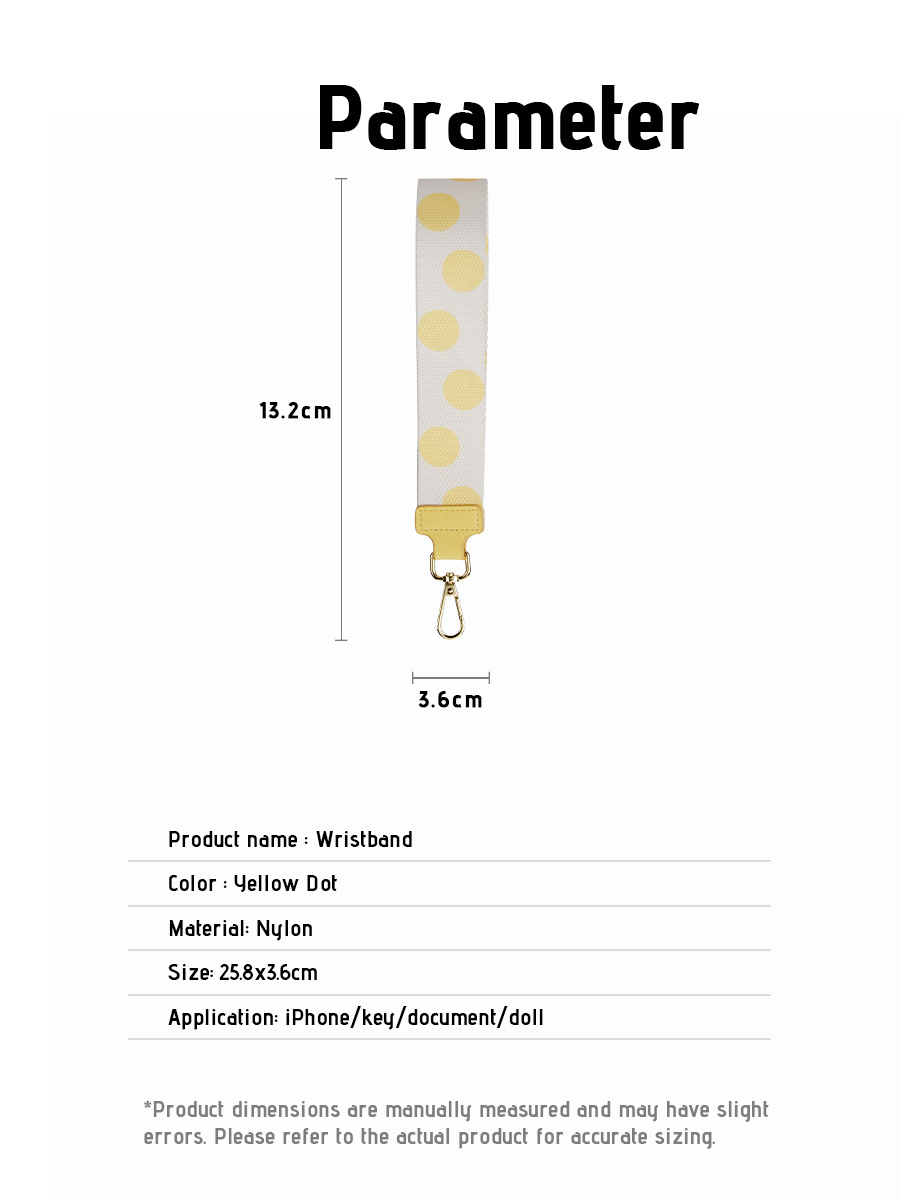 Yellow Dots | Phone Lanyard | Wrist Strap