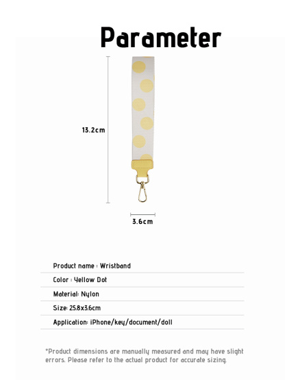 Yellow Dots | Phone Lanyard | Wrist Strap