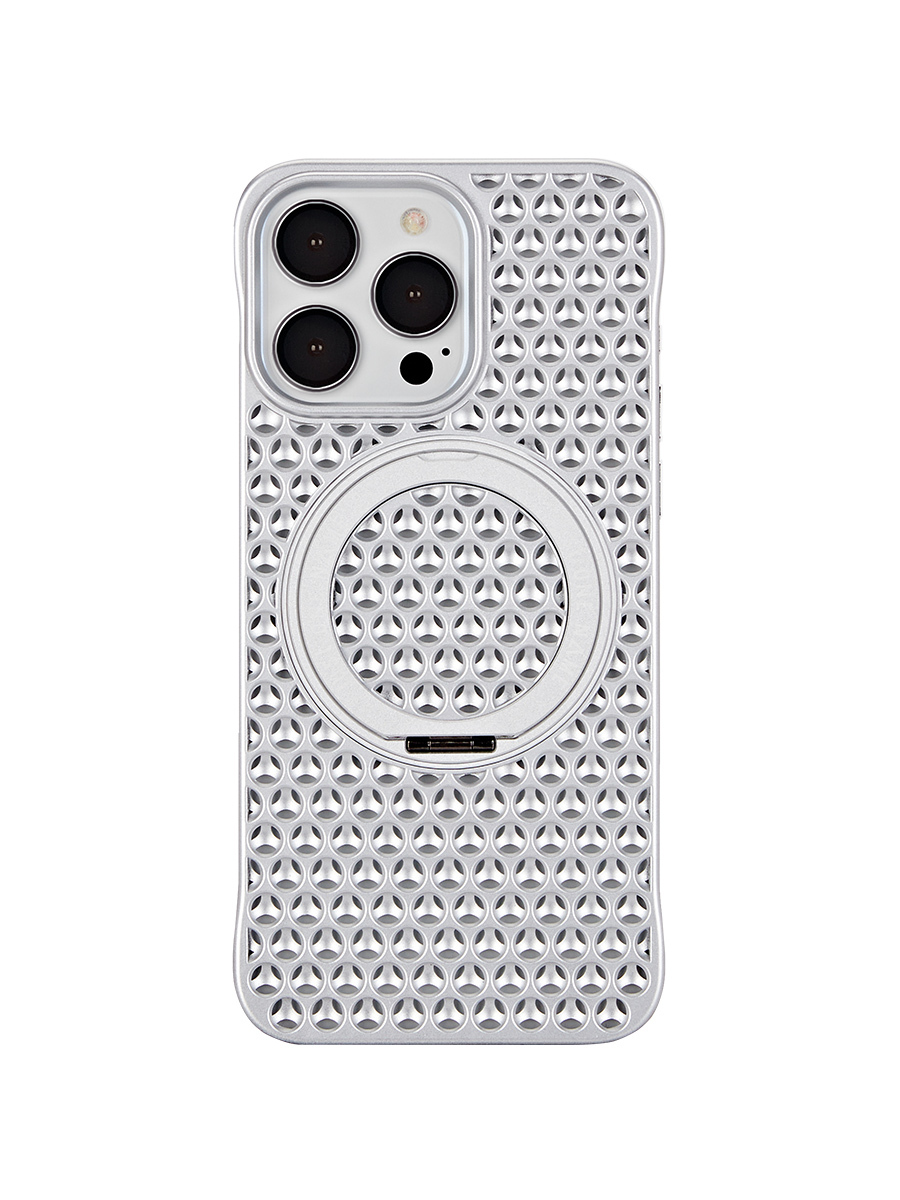 JUST ONE NAME-The Knight-Heat Dissipation Phone Case-Silver-Product Front