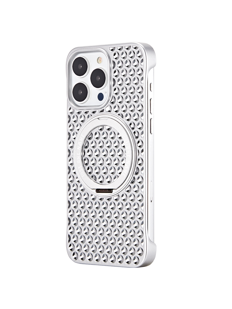 JUST ONE NAME-The Knight-Heat Dissipation Phone Case-Silver-Product Side