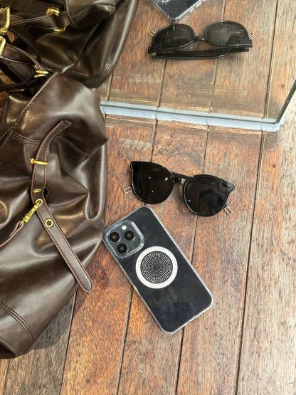 Concentric Circles-Phone Case-Black