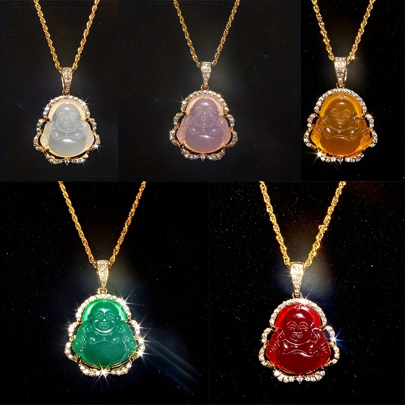 🎁 50% sleva na všechny produkty !🌟Módní luxusní šperky Buddha náhrdelník s přívěskem✨