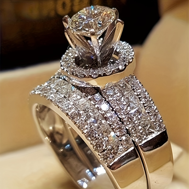 🎁 50% sleva na všechny produkty !💍Nový módní, nádherný a krásný diamantový prsten s princeznovským brusem✨