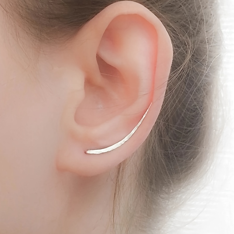 🎁 50% sleva na všechny produkty !🌟 Minimalistické náušnice z 18k zlata/sterlingového stříbra💖