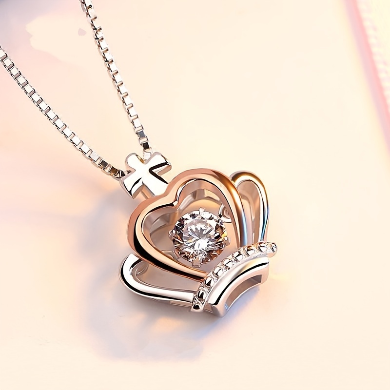 🎁 50% sleva na všechny produkty !👑diamantový náhrdelník s korunou💎