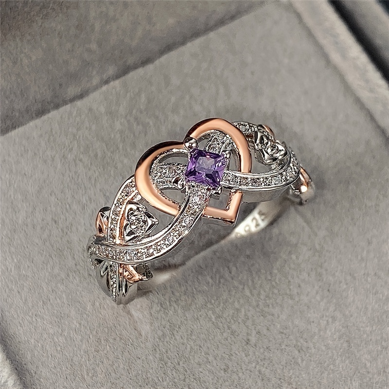 🎁 50% sleva na všechny produkty !💍Nádherný fialový safírový prsten✨