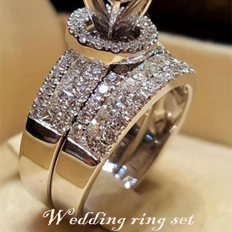🎁 50% sleva na všechny produkty !💍Nový módní, nádherný a krásný diamantový prsten s princeznovským brusem✨