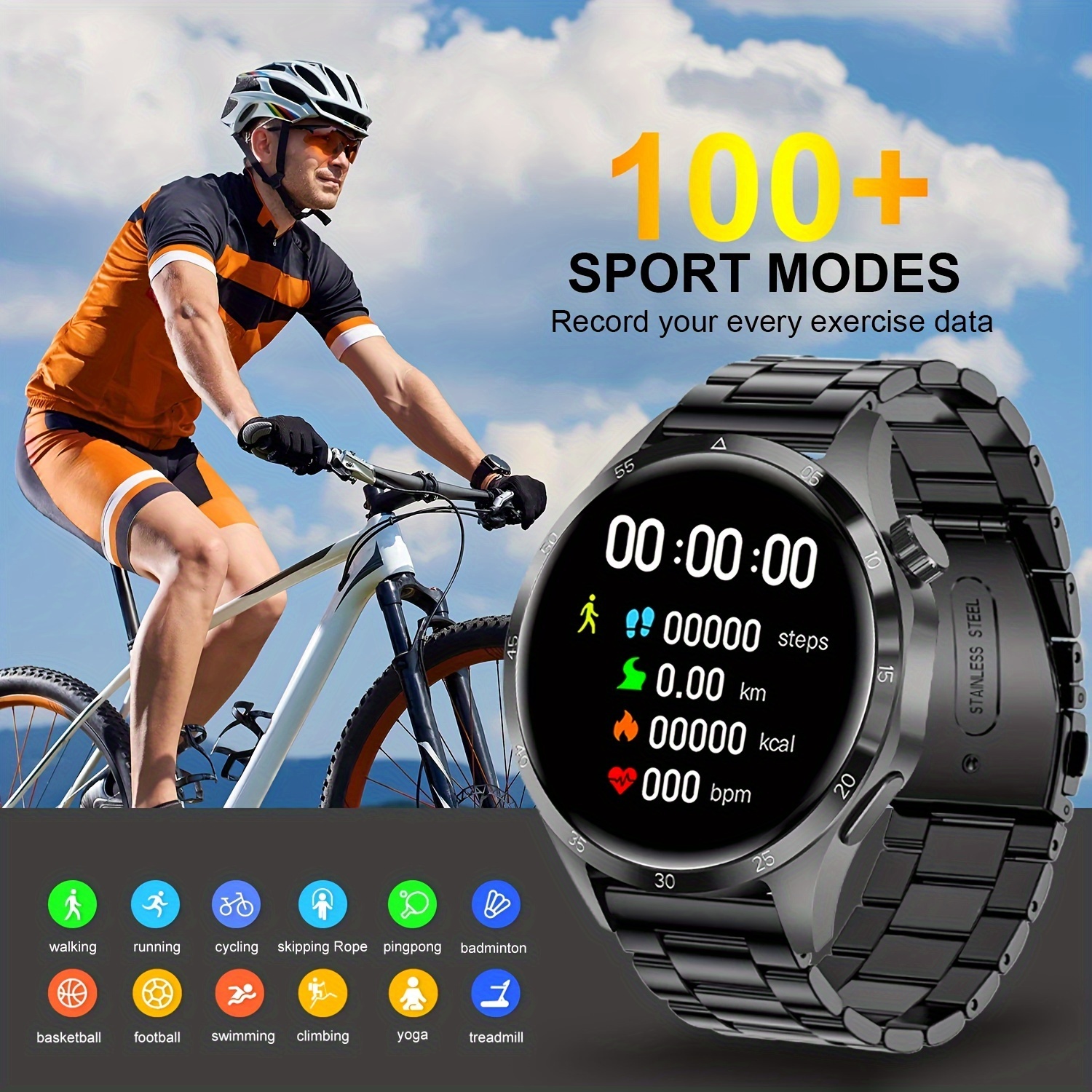 ONEGRA Nuovo orologio intelligente GT4 Pro da uomo