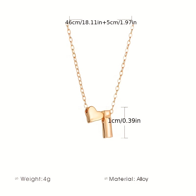 🎁 50% sleva na všechny produkty !✨ Zlatý přívěsek s písmenem a srdcem 🌟
