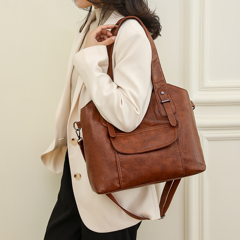 🎁 48% sleva na všechny produkty !👜 Retro jednobarevná kabelka ✨