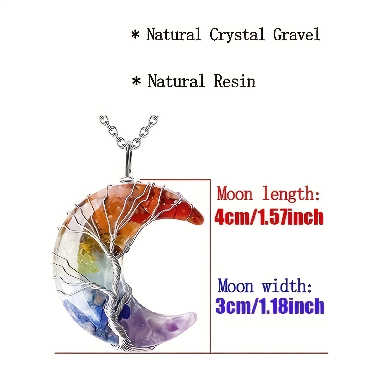 🎁 50% sleva na všechny produkty !🔮💖Náhrdelník křišťálový léčebný čakra