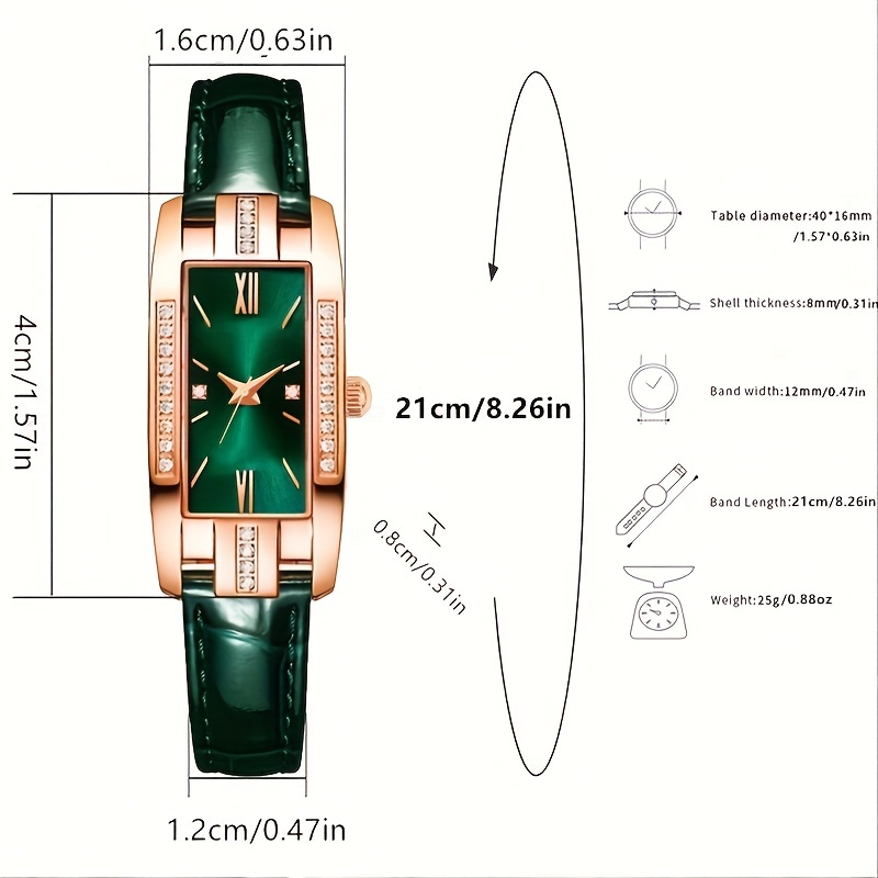 🎁 50% sleva na všechny produkty ! ⌚Dámské hodinky Quartz Band čtvercové římské číslice Hodinky Vintage Dress Watch Drahokamu hodinky💖