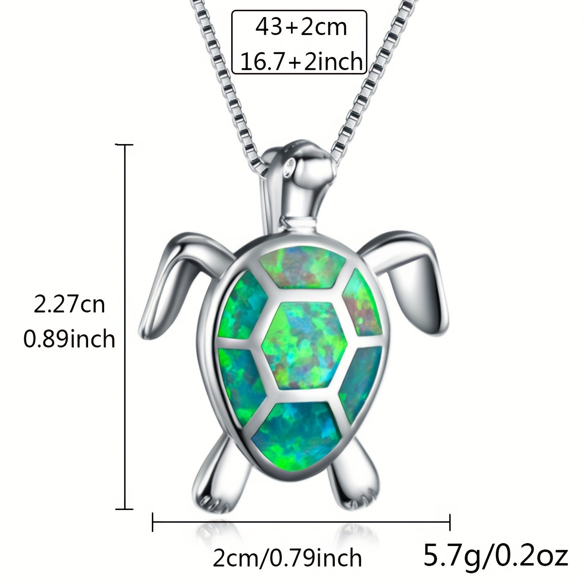 🎁 50% sleva na všechny produkty !Dámský řetízek z velkého želvy Bohemian Fire Opal