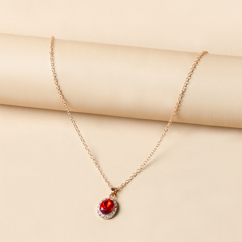 🎁 50% sleva na všechny produkty !💎Třpytivý náhrdelník z drahokamů slza✨